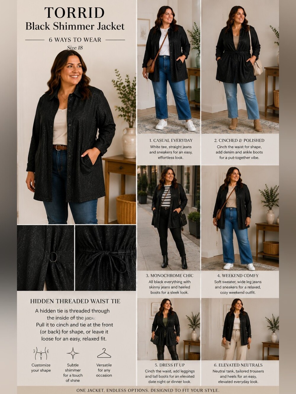 Torrid Black Shimmer Coat Dress